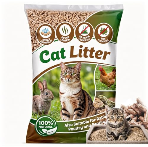 Cat Litter Ultra Absorbent Odour Control Wooden Pellets Dust-Free