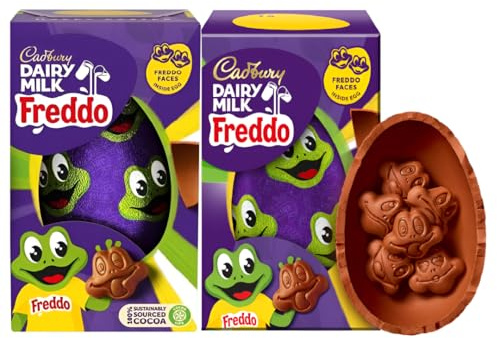 2 Pack Cadbury Dairy Milk Freddo Faces Chocolate Easter Eggs Perfect For Easter Egg Hunt School Offices Great Gift Idea For Kids Adults Bulk Party