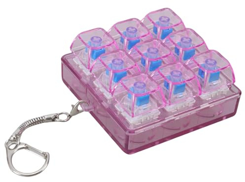 Msioytog Mechanischer Tastaturschalter Tester für Enthusiasten, Anfänger, ohne Licht, kreativer Schlüsselanhänger, Anhänger, hängende Verzierung, Schlüsselschalter Sampler