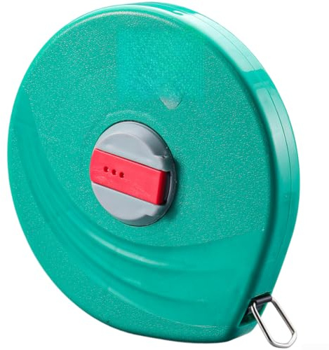 Langlebiges Bandmass 20m Fiberglas Flexibles Maßband mit Autolock Funktion für Schneider und Basteln Präzise(Green 30)