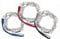 Concept4u 4ft Long Dog Lead Metal Chain Link Puppy Leash Nylon Strap Handle Strong Heavy Duty