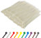 Gocableties Kabelbinder 1000 Stück Weiß/Naturfarben Transparent, 300 mm x 4,8 mm mit 22,2 kg Zugfestigkeit, UV Beständig Set