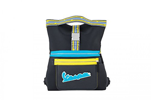Original Vespa V-Stripes Handtasche gelb, schwarz
