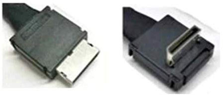 Intel Cable SFF-8611 straight to right angle 470mm