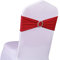 SINSSOWL Bandeau de Chaise élastique à Enfiler avec Boucle pour Mariage nœud de Chaise en Lycra, Rouge, 50PC
