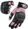 ADM Motorradhandschuhe Leder Damen Frauen CE Geprüft Zertifiziert Taktile Touchscreen Handschuhe Berührung Scooter Motorroller Handschuhe Sommer Jede Jahreszeit, Ref 9001, Rosa Größe L
