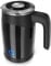 Arendo - Bollitore elettrico da mezzo litro modello Single - Mini bollitore - Capacità 0,5l - 5 livelli di temperatura regolabili - Doppia parete - Maneggevole e compatto - Nero