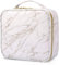 Kosmetiktasche Make up Tasche Große Kapazität Schminktasche Reise Tragbare ,Schminken Organizer Kosmetik Tasche Professional Kulturbeutel mit verstellbaren Trennwänden PU-Leder Marmor