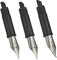 Set of 3 Hongdian Fountain Pen Silver Nibs (Fine, Extra Fine and Bent Nib) for Black Forest 1850, 1851，6013, 517S and 517D Series