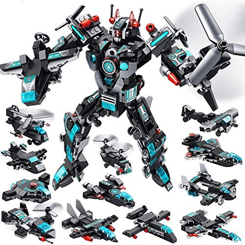 MOONTOY Juguetes Robot Stem 577 PCS Bloques de construcción de Combate Espacial Universo 25 en 1 Mejores Regalos para niños de 5 6 7 8 9 10 11 12 años