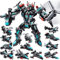MOONTOY Robot Stem Jouet 25 en 1 Kit de Construction Briques Bâtiment Bricolage Pédagogique Construction Blocs Jeu de Jouets Éducatifs pour Enfants 6 7 8 9 10 Ans Meilleur Cadeau de Jouet (577PCS)