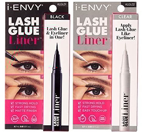 i-Envy Lash Glue Liner 0.7mL (0.02 US fl.oz) (Black&Clear)