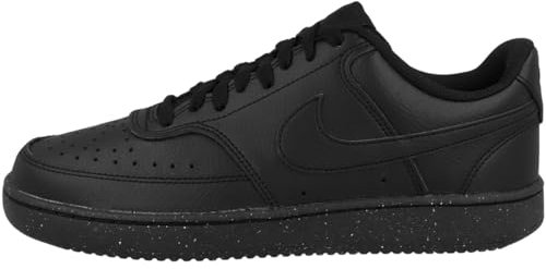 NIKE Herren Court Vision Low Next Nature Sneaker, Schwarz/schwarzschwarz, 46 EU