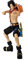 BANDAI - Anime Heroes - One Piece - Figur Portgas D. Ace 17 cm - Gelenkfigur - Offizielle One Piece Lizenz - Gelenkige Ace-Figur - Spielzeug für Kinder ab 4 Jahren - 36934