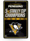 Rico Industries NHL Pittsburgh Penguins Champ großes Metallschild, 27,9 x 43,2 cm, großes Metallschild