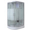 HOME DELUXE - Komplettdusche WHITE PEARL - Maße 120 x 80 cm Links - inkl. Regendusche, Radio und Zubehör I Duschtempel Fertigdusche, Dusche, Duschtempel