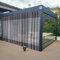 DYXJB Tende Balcone Trasparenti Telo in PVC Perforato Antivento Impermeabile per Vinile Isolante per Cabina Gazebo Veranda Pergola Addossata (Color : Gris, Size : 6x4m)