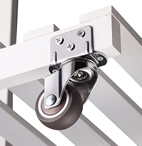 1 Stück Hochleistungsrollen 20 kg Stummschwenkräder zum Bewegen von Möbeln, Stühlen, Krippen, Schränken, Werkbänken, Weichgummi-Universalrollen