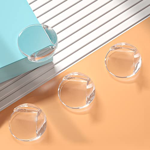 SAFELON 16 Stück/Pakete Kindersicher Transparenter Eckschutz, Tischeckschutz für Kinder und Kleinkinder, Babymöbel Kantenschutz