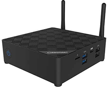 Orbsmart AW-13 4K Mini-PC Pro Desktop PC | Computer | lüfterlos | lautlos (Intel N5100 CPU, 16GB RAM, 256GB int. Speicher, 2.5 Festplattenschacht, HDMI 2.0)
