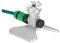 Relaxdays Irrigatore per Il Giardino, Spruzzatore con Gittata 5-6 m e Base, Sprinkler in Metallo, Attacco 3/4, Argento, Alluminio, 12 x 14 x 14 cm