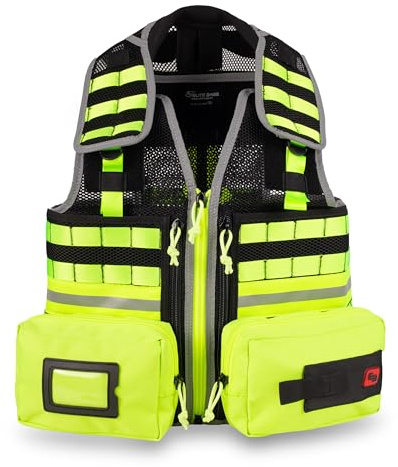 ELITE BAGS - E-Vest Einsatzweste | L-XL gelb | multifunktional | flexibel