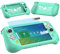 Silikon-Schutzhülle für Logitech G Cloud Gaming Handheld, Schutzhülle für Logitech G Cloud Gaming-Konsole, Displayschutzfolie, Zubehör (blaugrüne Hülle und Displayschutzfolie)