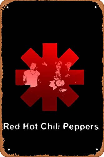 Rhcp Poster Band Poster (11) Vintage Metall Blechschilder für Cafés Bars Pubs Shop Wand Dekorative Lustige Retro Schilder für Männer Frauen 20,3 x 30,5 cm