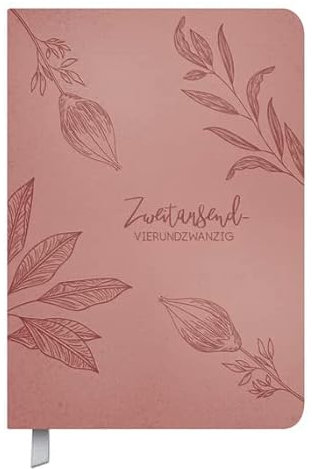Timer Soft Touch 18 rosewood - Kalender 2024 - Korsch-Verlag - Taschenkalender A5-18 Monate von Oktober 2023 bis März 2025 - eine Woche auf 2 Seiten - 14,8 cm x 21 cm