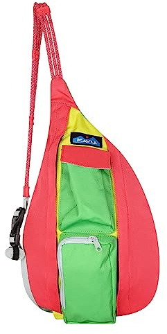 KAVU Mini Rope Sling Pack mit verstellbarem Seil Schultergurt Karneval
