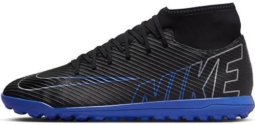 Nike Herren Mercurial Superfly 9 Club Sneaker, Black/Chrome-Hyper royal, 47 EU