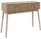 AltoBuy PAJAN - Console 2 Tiroirs Effet Bois avec Tasseaux