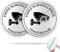 SINMAO 2 Pièces - Alarme - Panneau -VIDÉO SURVEILLANCE VOUS ÊTES FILMÉ - Aluminium 1mm - Dimensions Diamètre 10cm - Anti-UV