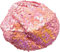 Cadoline Diamètre élastique du Chapeau 23cm de Chapeau d'aileron de Polyester de Paillettes des Femmes Roses