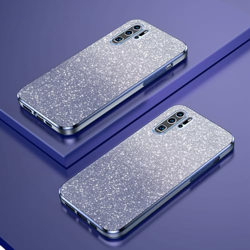 Verlaufsglitzer Elektroplattierte Transparente Hülle Kompatibel mit Huawei P30 Pro Case TPU Schlankem StoßFestem Handyhülle