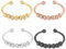 DAGORD 4 Stück Anxiety Ring Edelstahl Anti Stress Ring Verstellbar Spinner Ring Fidget Ring Anti Stress Spinning Ring Nervosität Ring, Mit Schmuckkästchen, Zur Linderung Von Ängsten Angst Ring