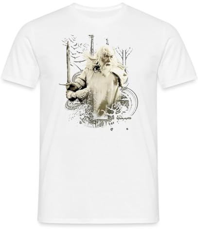 Der Herr Der Ringe Gandalf Mit Schwert Glamdring Männer T-Shirt