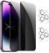 GXAYZ 【2+2 pièces Verre Trempé Protection Écran Anti-Espion pour iPhone 14 Pro Max,Film de Protection en Verre Trempé, Anti-Espion,Dureté 9H
