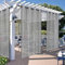 HANGEENGS Outdoor Vorhang Wetterfest Mit Ösen 2 Stück Außenvorhang Wasserdicht Winddicht Sonnenschutz Gardinen Outdoorvorhänge Für Balkon Pergola Garten Pavillon,Grau,215x200 cm(BxH)