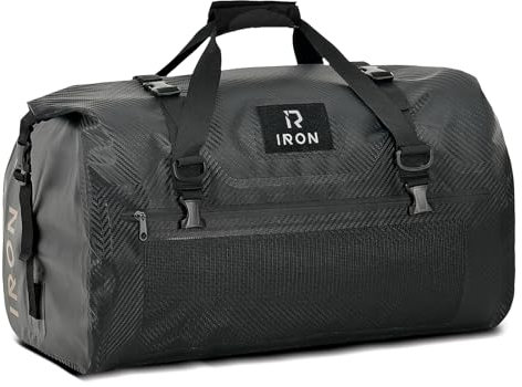 IRON JIA'S Bolsa Moto Impermeable Bolsa de Viaje Moto Bolsa Trasera Moto con Cierre Superior Enrollable Correas para los Hombros Adecuada para Ciclismo, Camping, Deportes Acuáticos-30L