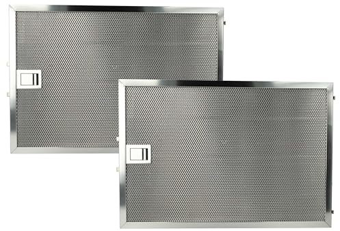 vhbw 2x Filter Metallfettfilter Ersatz für Alapure MFR051 für Dunstabzugshaube - 36,8 x 25,4 x 0,9 cm, Edelstahl