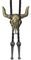 Wincredulous Leather Cowboy Necktie, 37.5 Inches Adjustable Bolo Tie Necklace,Handmade Western Rodeo Theme Leather Rope Necklace, Costume Accessories for Men, Women (Gold)