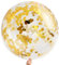 AUNGCSHE 4 Konfetti Luftballon Gold, Happy New Year XXL Balloons, 36 Zoll Riesen Luftballons, Luftballons Geburtstag, Latex Balloons, Party Decoration für Hochzeit Geburtstag Neujahr Baby Shower