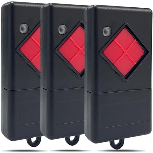 Garagentor Handsender 40,685MHz,3 Stück Ersatz-Fernbedienung Kompatibel mit Dicket MAHS40, MAHS40-01, MAHS40-04 40 MHz Fernbedienung 1 Kanal, Rote Taste