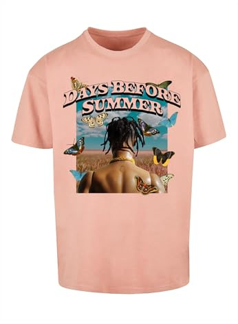 Mister Tee Upscale Unisex T-Shirt Days Before Summer Oversize Tee, T-Shirt mit Aufdruck, Oversized Fit, Baumwolle, Amber, M