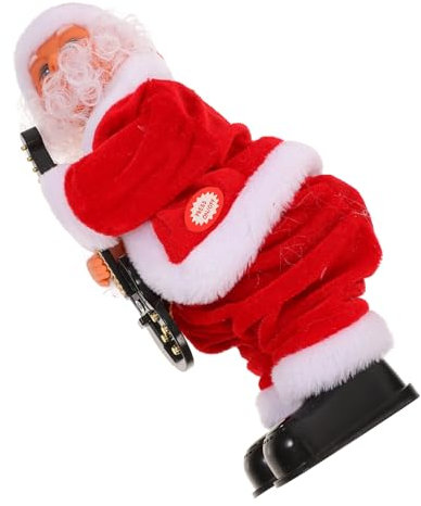HOOTNEE Elektrische Santa Doll Mit Lustigem Tanzfunktion Weiches Material Junge Mädchen Partydekoration Als Weihnachts-mitgebsel Für Mädchen Und Festliche Räume