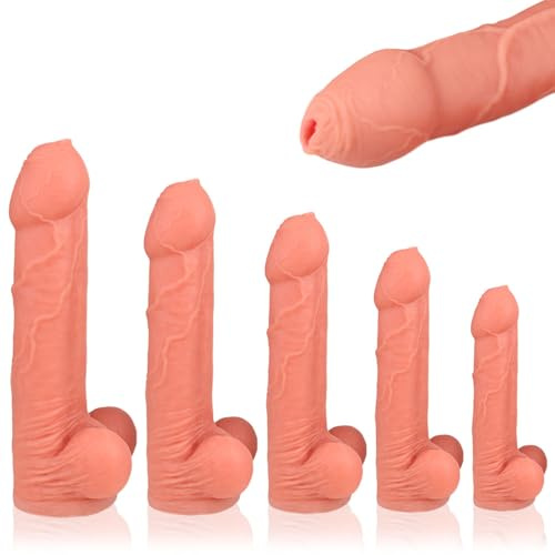 NAIXBTY Silikon Realistischer Dildo Riesen Fantasy Schamlippen Analdildo mit Saugnapf Alien Anal Plug Buttplug G-Punkt Prostata Stimulation Anus Dilator Erotisch Sex Spielzeug für Frauen Männer (L)