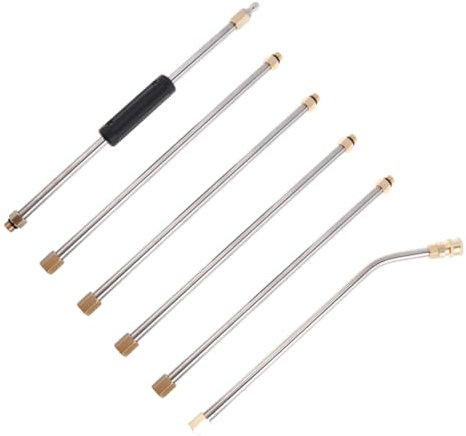 CIMAXIC 6stücke Hochdruckreiniger Verlängerungsstangen Set Teiliges Und Zubehör Für Auto Haushaltsreinigung Bis Anpassbar Für Effektive Fahrzeug Oberflächenpflege