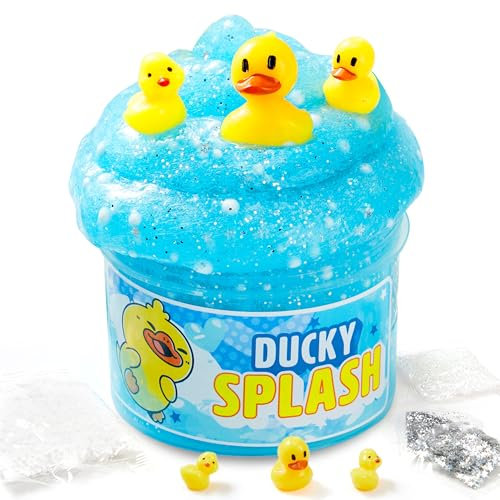 JOYIN Schaumbad-Entenschleim, Butter Schleim Partygeschenke, Nicht Klebrig, Sauber, Stressabbau, Fluffy Schleim für Mädchen und Jungen, Kindergeburtstag Mitgebsel Set