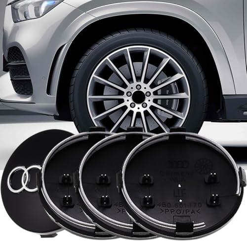 60mm Radnabendeckel, 4 Stück Nabendeckel, ABS Nabenkappen, Radnabenabdeckung, Nabenkappen, Felgendeckel, Auto Nabendeckel Radnabenabdeckung